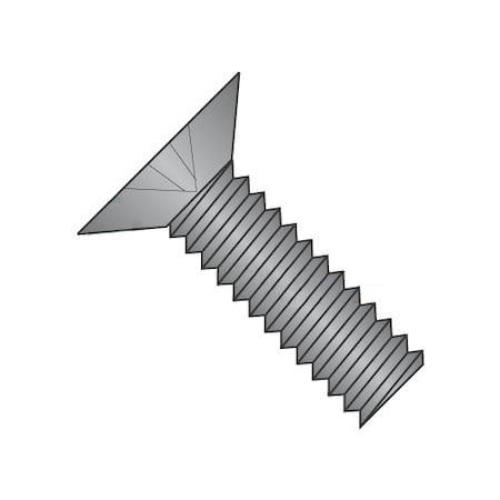 #2-56 X 5/32 In Phillips Flat Machine Screw, Plain Steel, 5000 PK